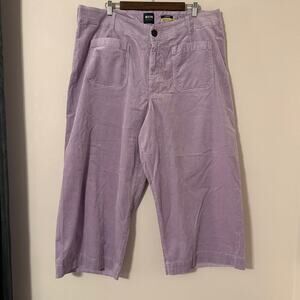 Maeve by Anthropologie The Colette Wide Leg Purple Corduroy Pants NWT Size 22W